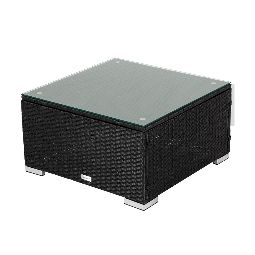 6PCS Outdoor Modular Lounge Sofa Coogee-Black 12