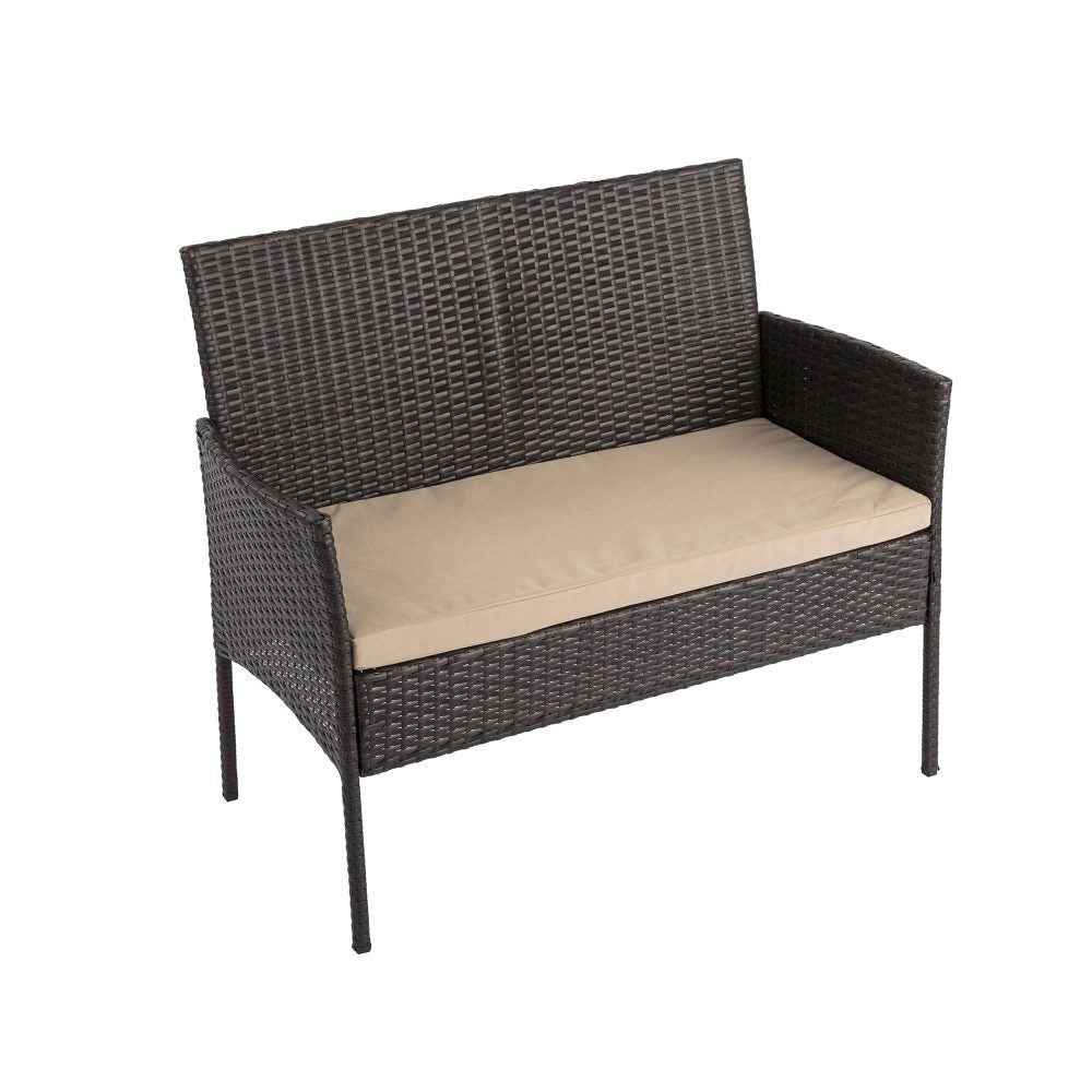 Breeze 4-Seat Wicker Outdoor Lounge Set 4