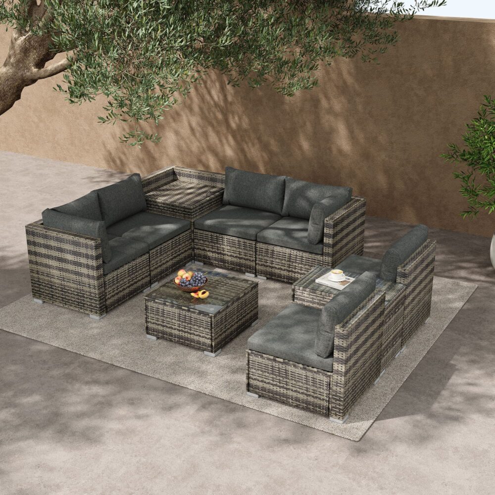 9-Piece Outdoor Setting