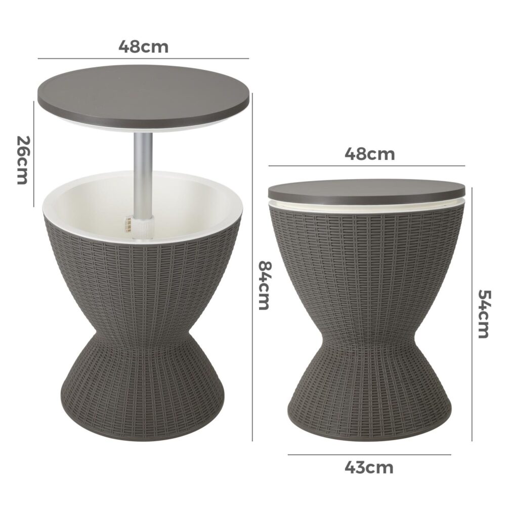 Taupe Ice Bucket Table 7