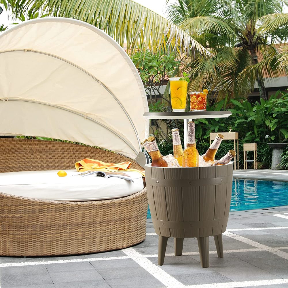 Taupe Cooler Table 3