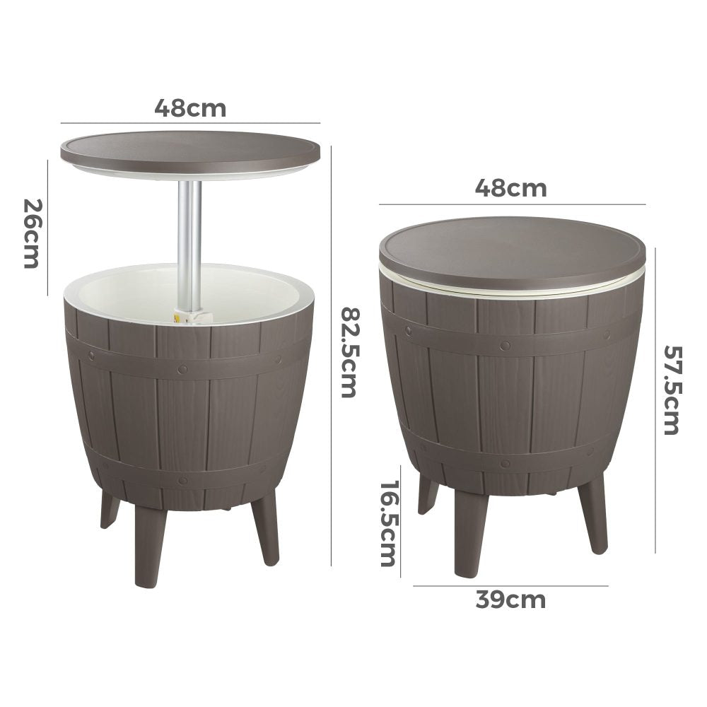 Taupe Cooler Table 8