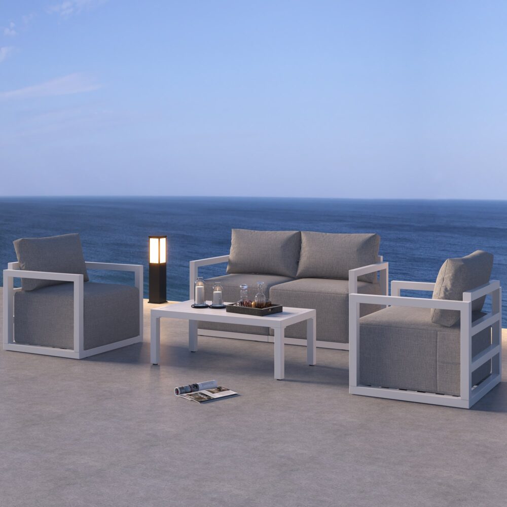 Alfresco Serenity Outdoor Lounge Set – Charcoal Grey 6