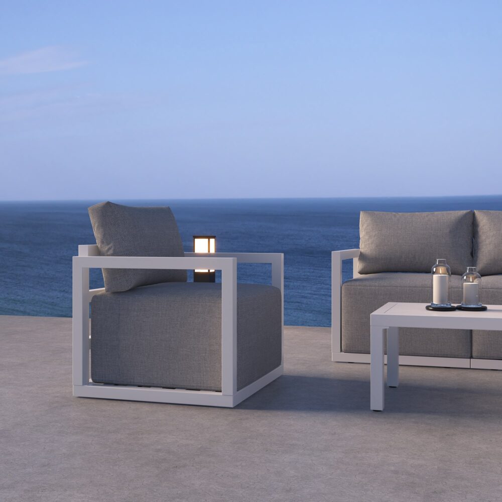 Alfresco Serenity Outdoor Lounge Set – Charcoal Grey 7