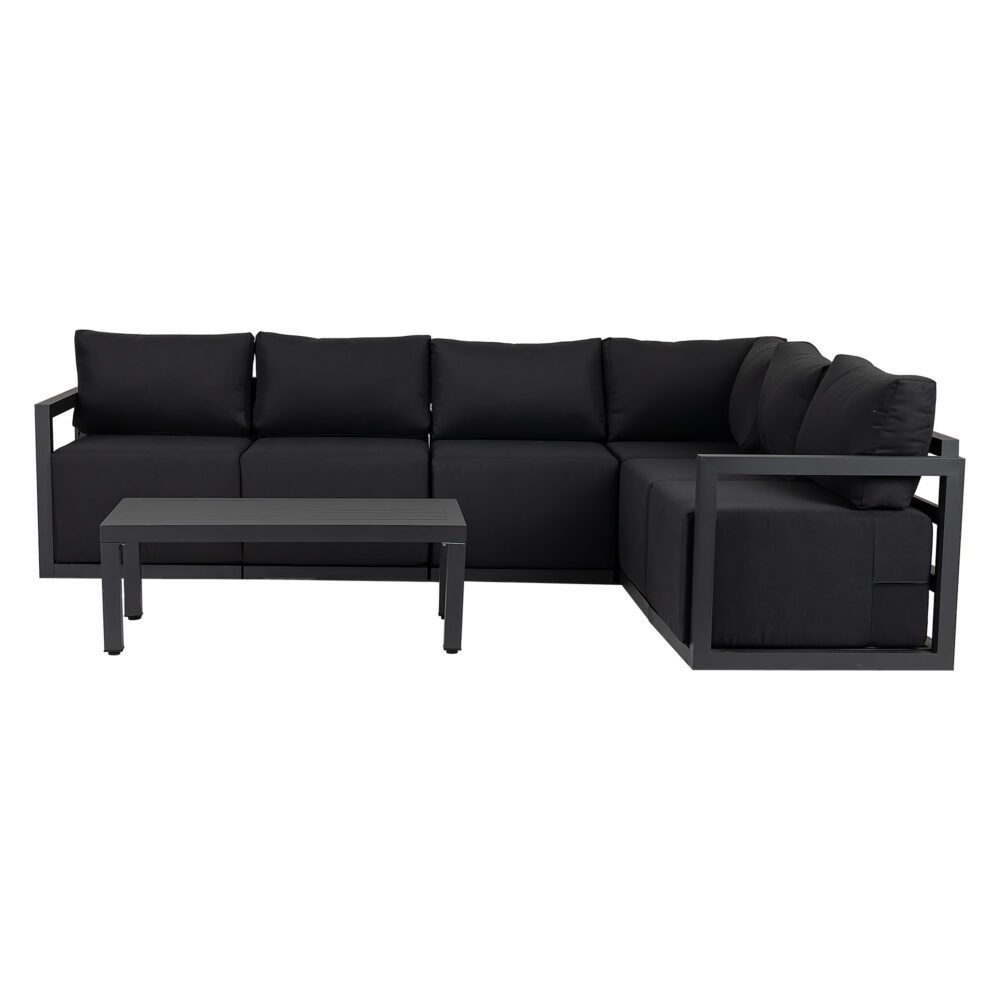 Alfresco Contemporary All-Weather Lounge Set – White 11