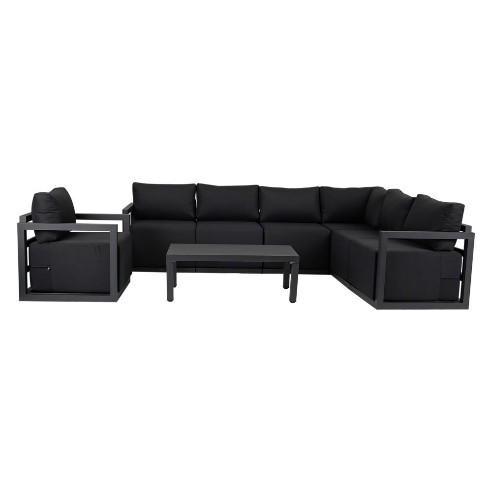 Alfresco 7-Seat Garden Lounge Set – White 11