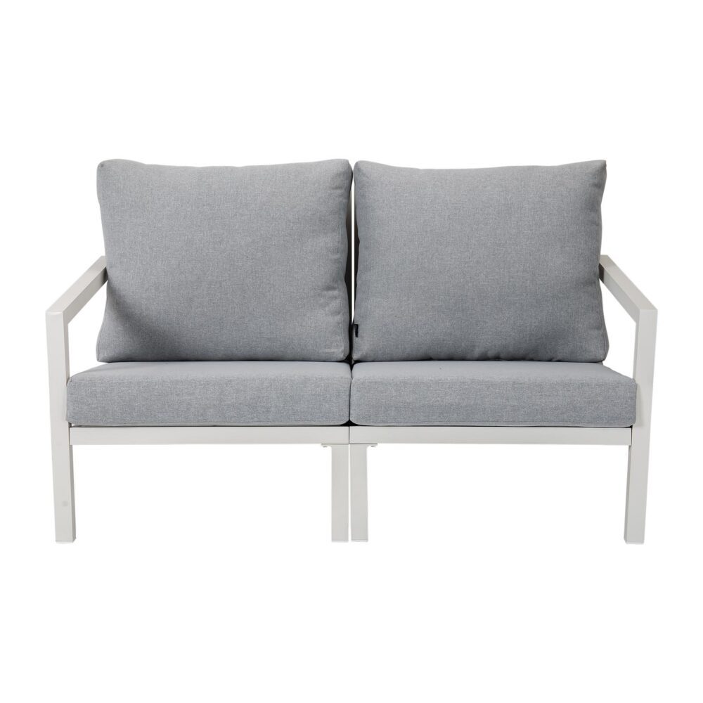 Aidan Garden Furniture Set in White — 5 pieces 4