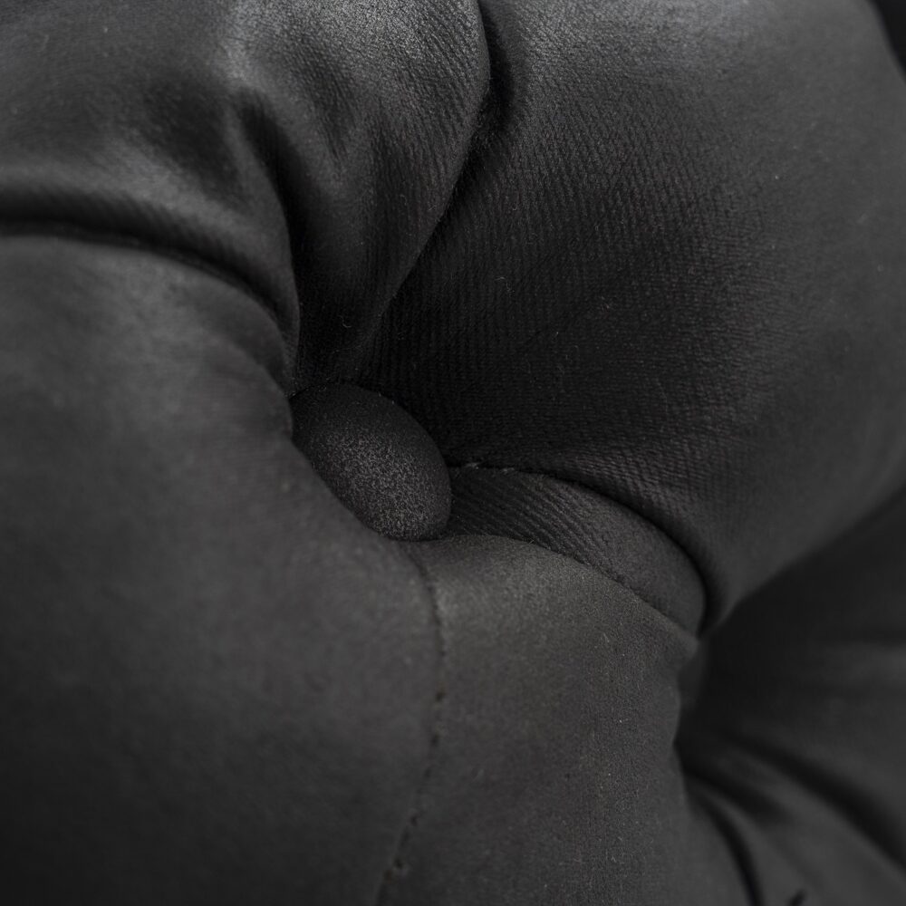 Black Leathaire Ottoman-Rectangular 7