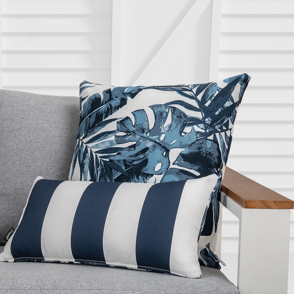 Bicolour Outdoor Lumbar Cushion Pillows 5