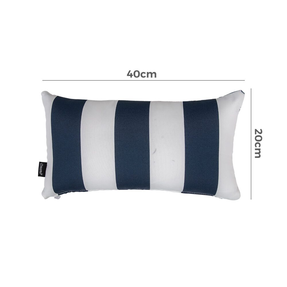 Bicolour Outdoor Lumbar Cushion Pillows 7