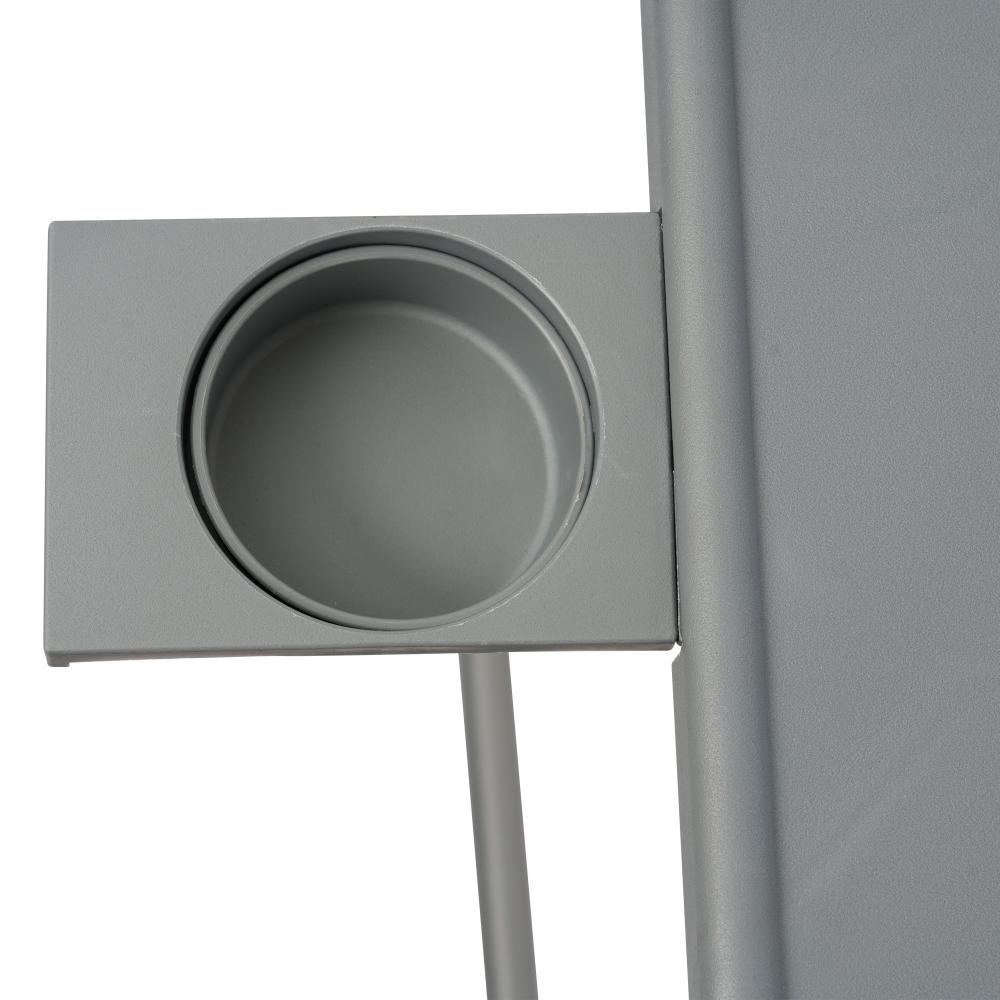 Anywhere Laptop Pro Desk in Silver Grey 6