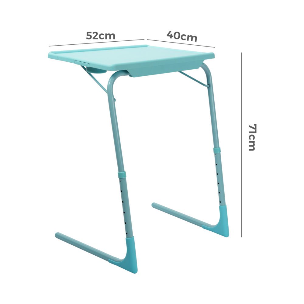 Anywhere Laptop Pro Desk in Turquoise 11