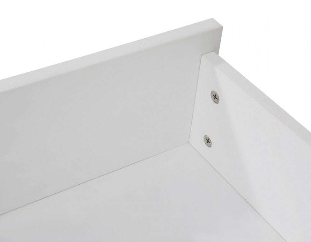 2 x Wooden Bed Frame Storage Trundle Drawers-White 8