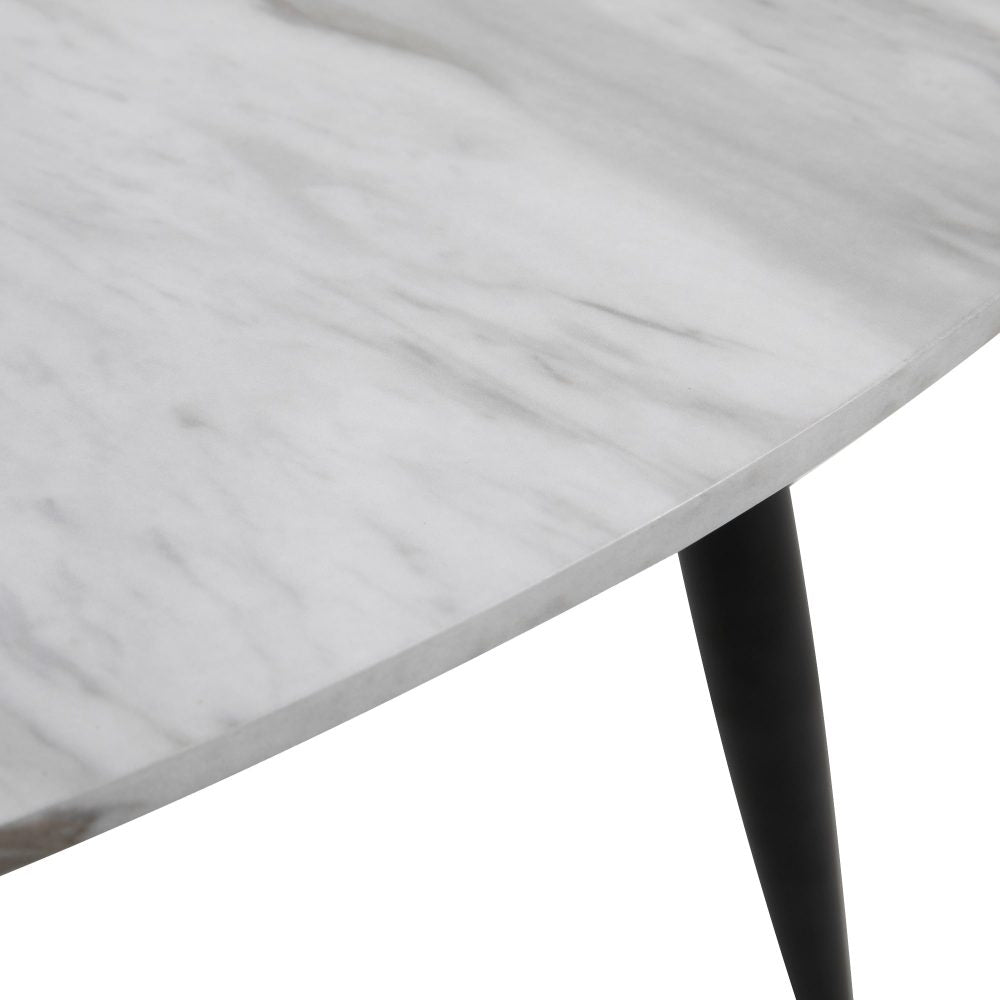 Minimalist Marble Effect Round Coffee Table 7