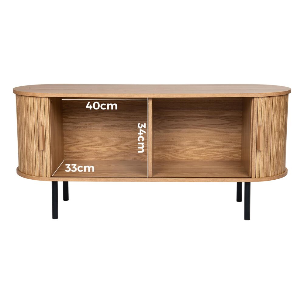 Ripple Sideboard with Sliding Doors — Earthy Elegance Redefined 11