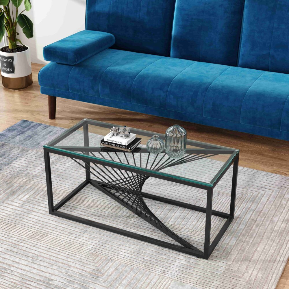 Eleganza Glass Enclave Coffee Table 3