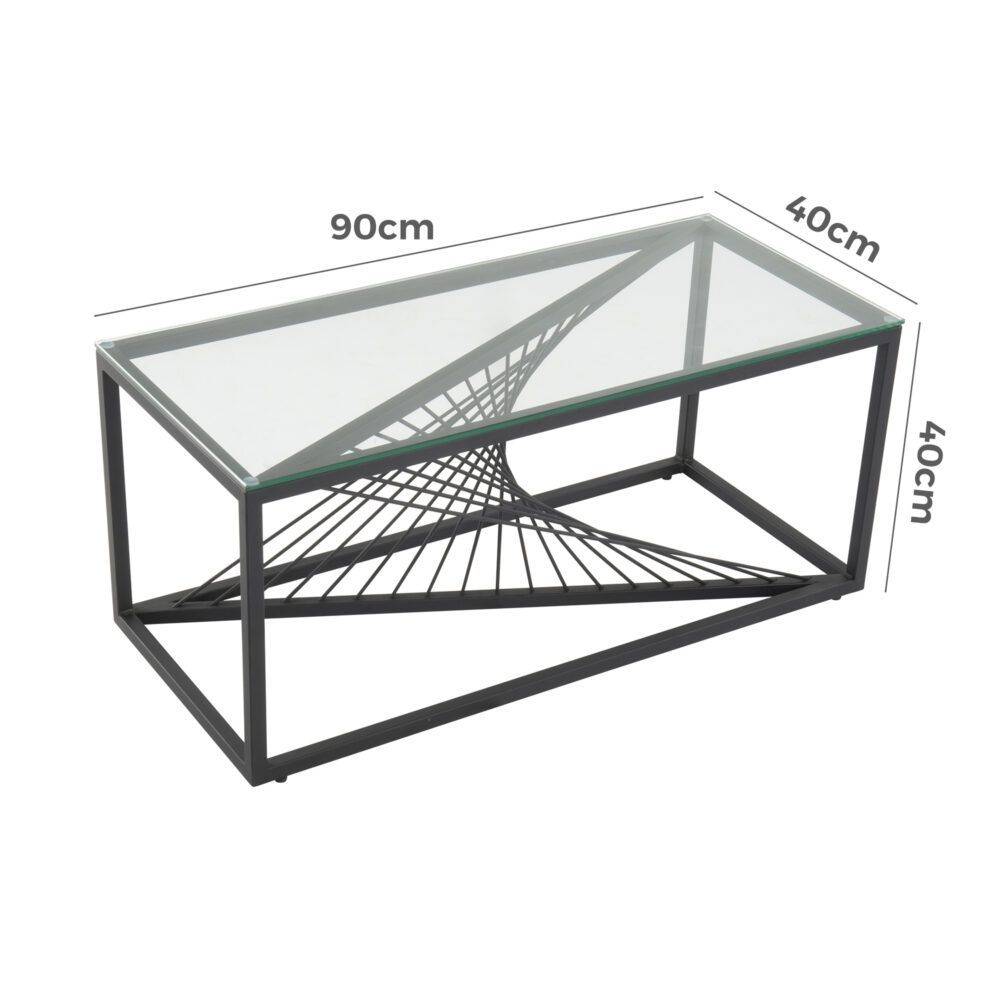 Eleganza Glass Enclave Coffee Table 10