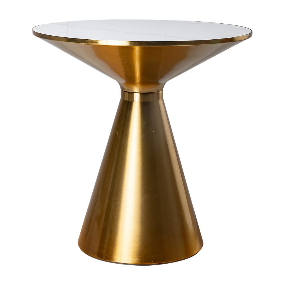 Golden Halo Round Side Table 4