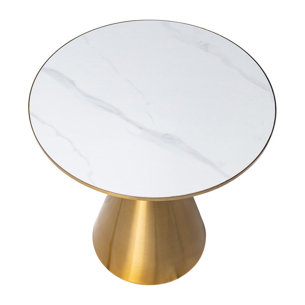 Golden Halo Round Side Table 6