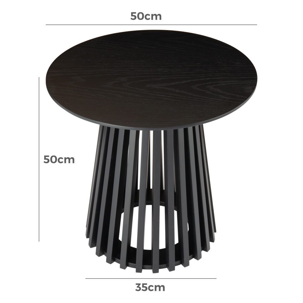 Palmer Charcoal Chic Side Table 6