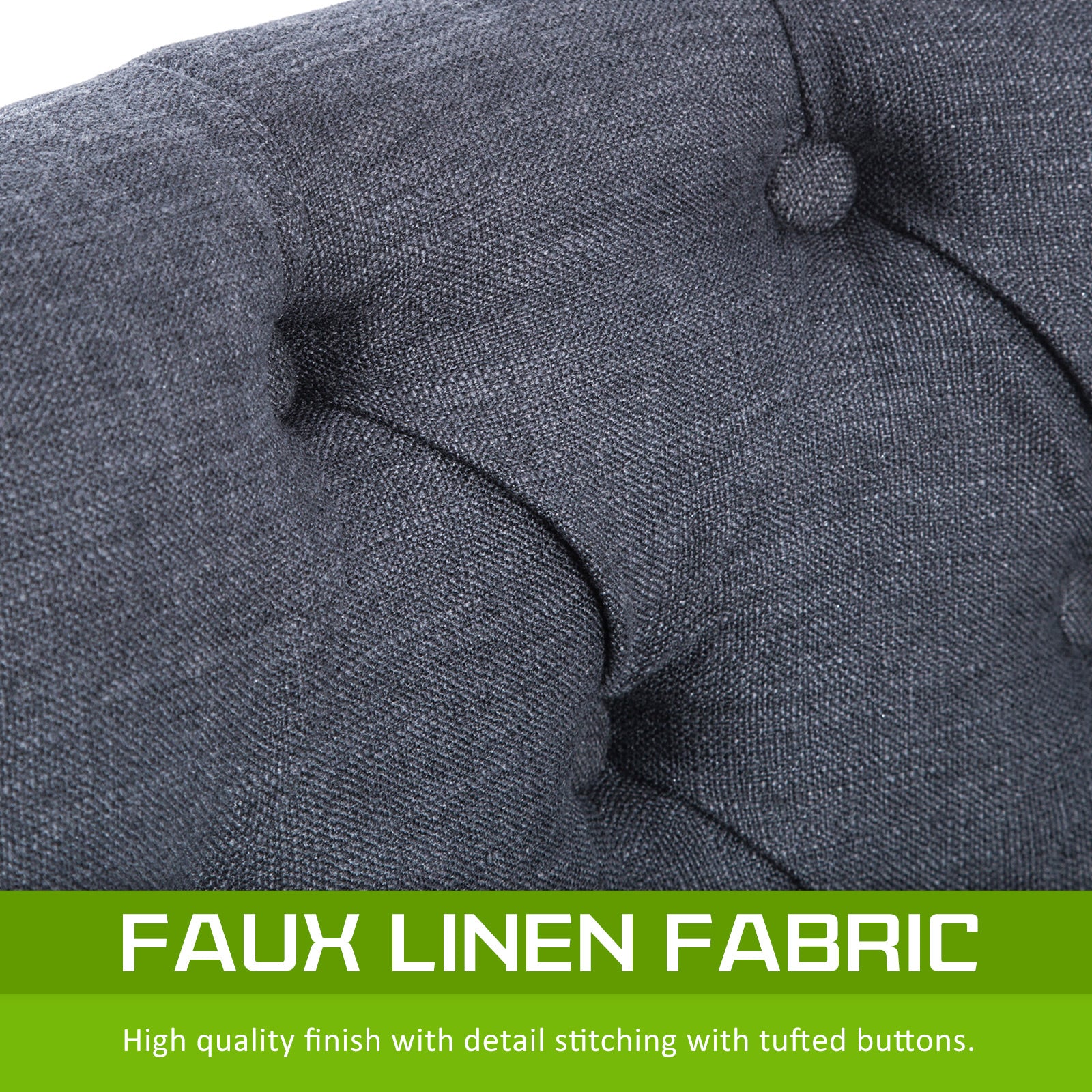 French Provincial Dining Chair Oak Leg AMOUR BLACK 8