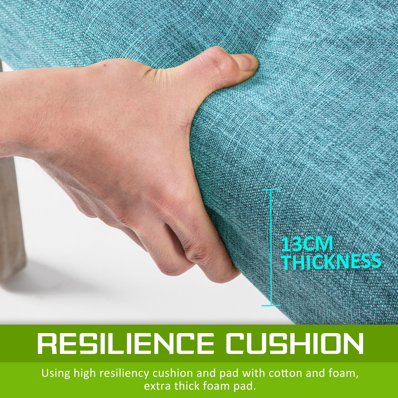 French Provincial Dining Chair Oak Leg AMOUR BLUE 7