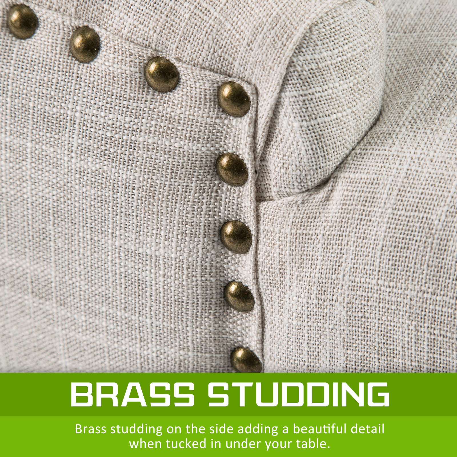 2X French Provincial Dining Chair Oak Leg AMOUR CREAM 6