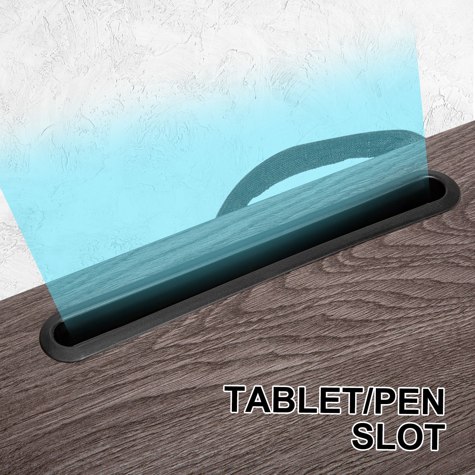 Lap Desk Laptop Stand Phone Tablet Holder Mousepad Cushioned Lapdesk IRON GREY OAK 4