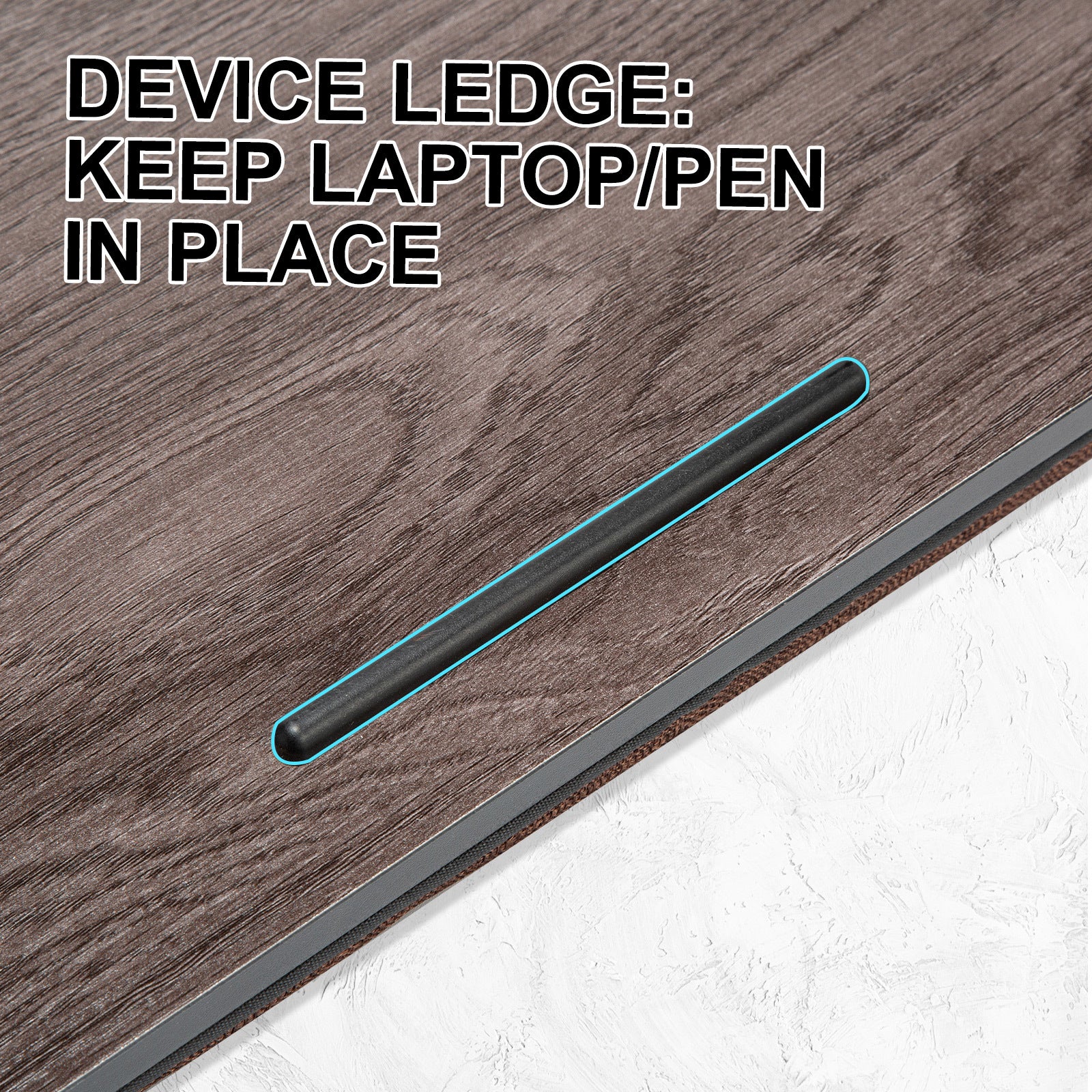 Lap Desk Laptop Stand Phone Tablet Holder Mousepad Cushioned Lapdesk IRON GREY OAK 5