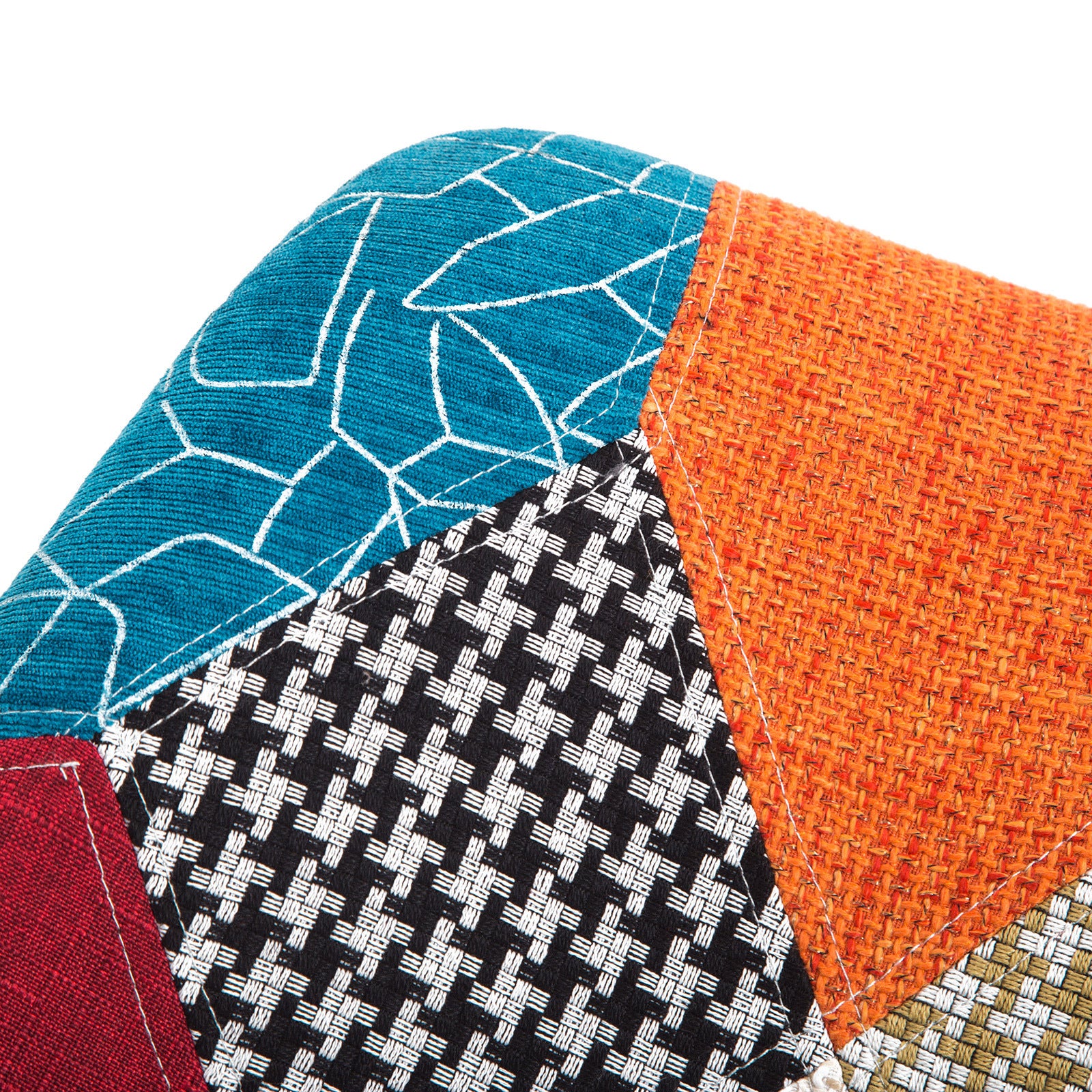 4X Retro Dining Cafe Chair Padded Seat MULTI COLOUR 8