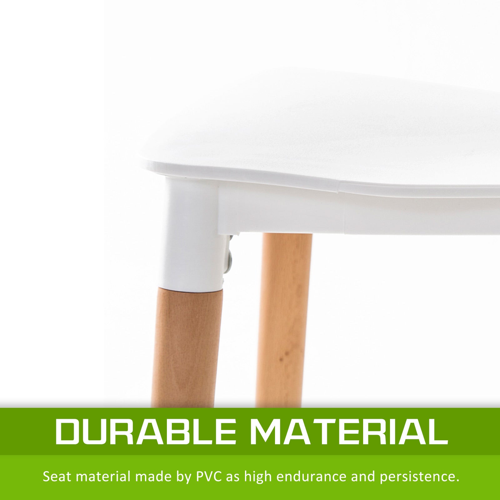 2X Retro Belloch Stackable Dining Cafe Chair WHITE 5