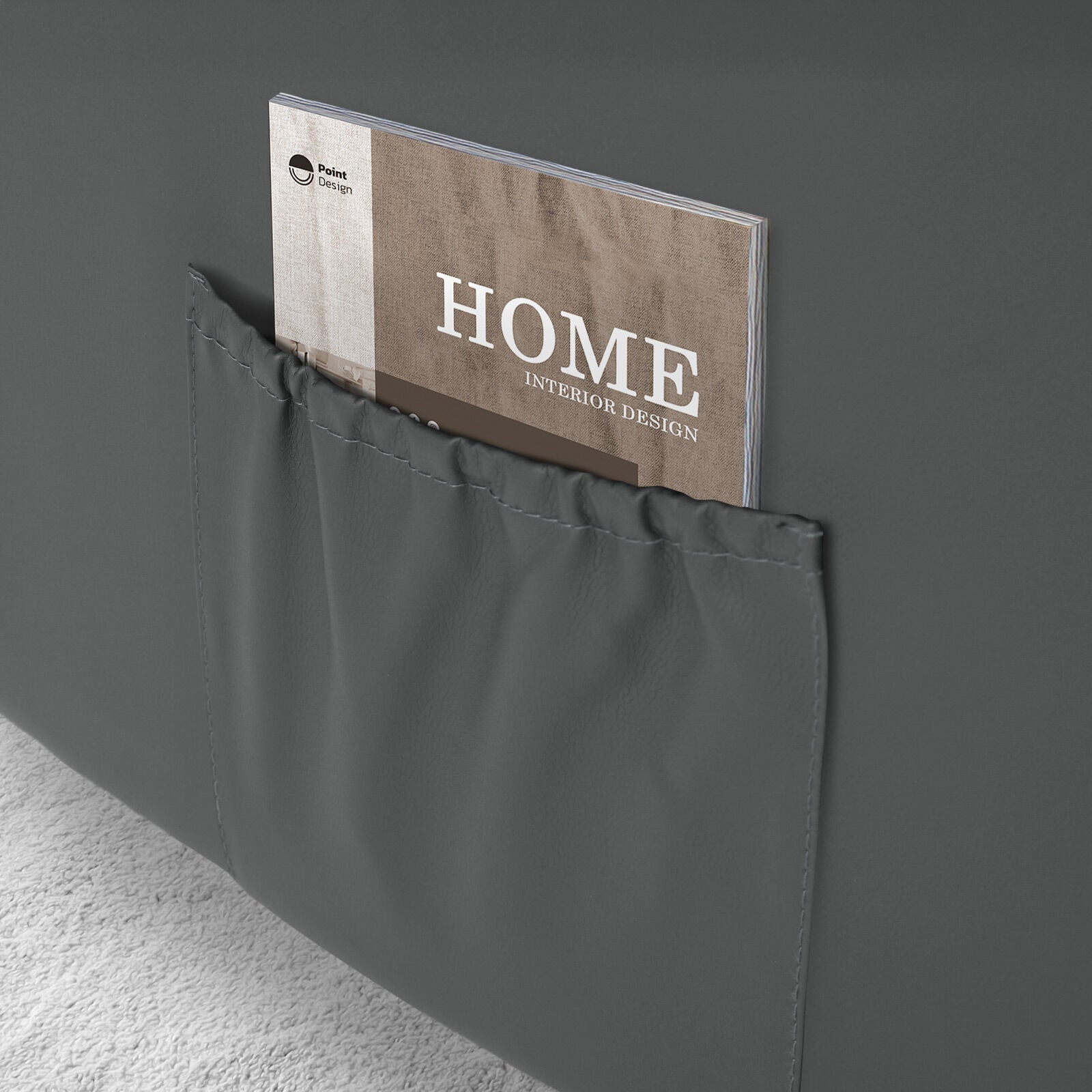 Home Recliner Chair - PU Leather Sofa Lounge Armchair MARLO GREY 8