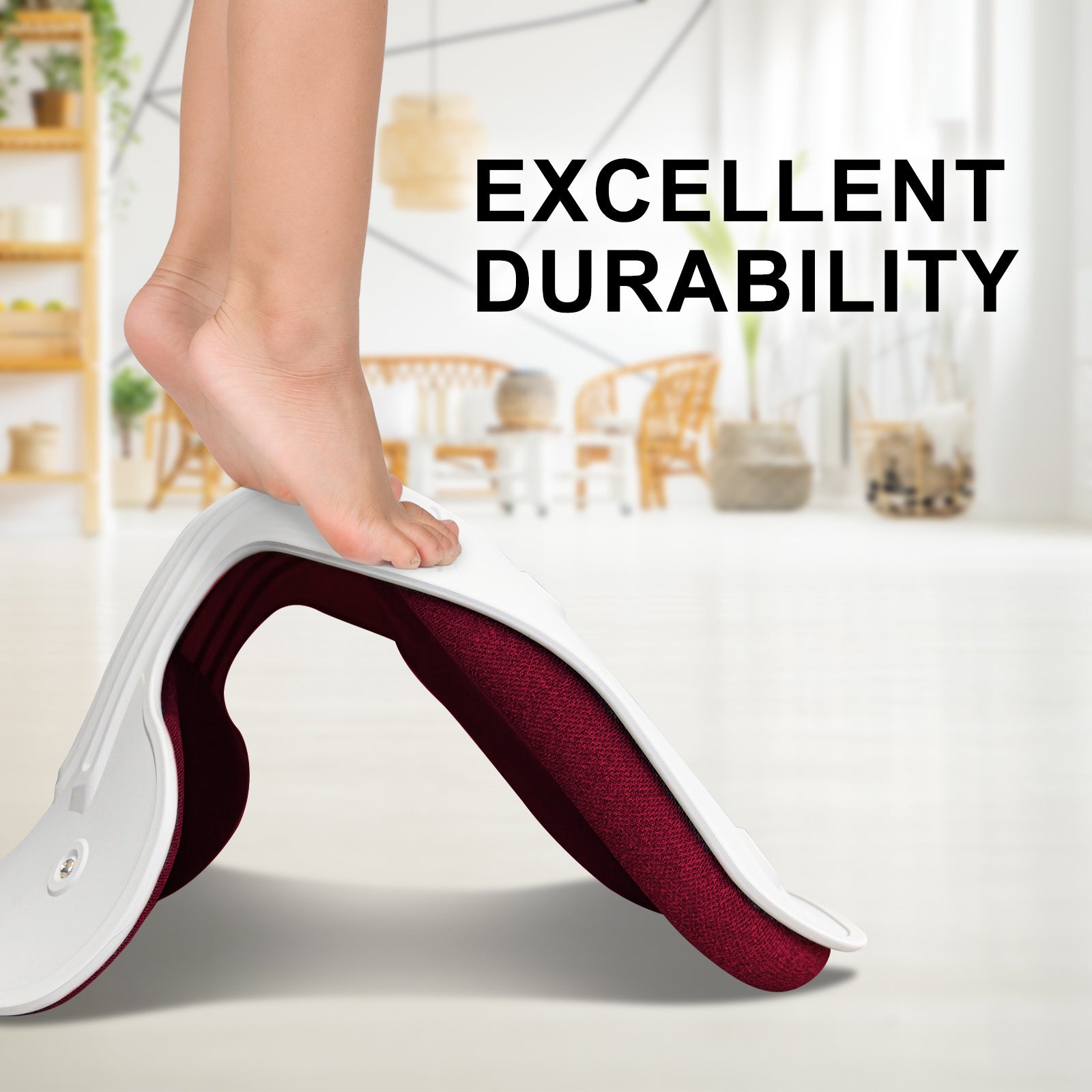 Slender Chair Posture Correction Seat Floor Lounge Padded Stackable RED 5