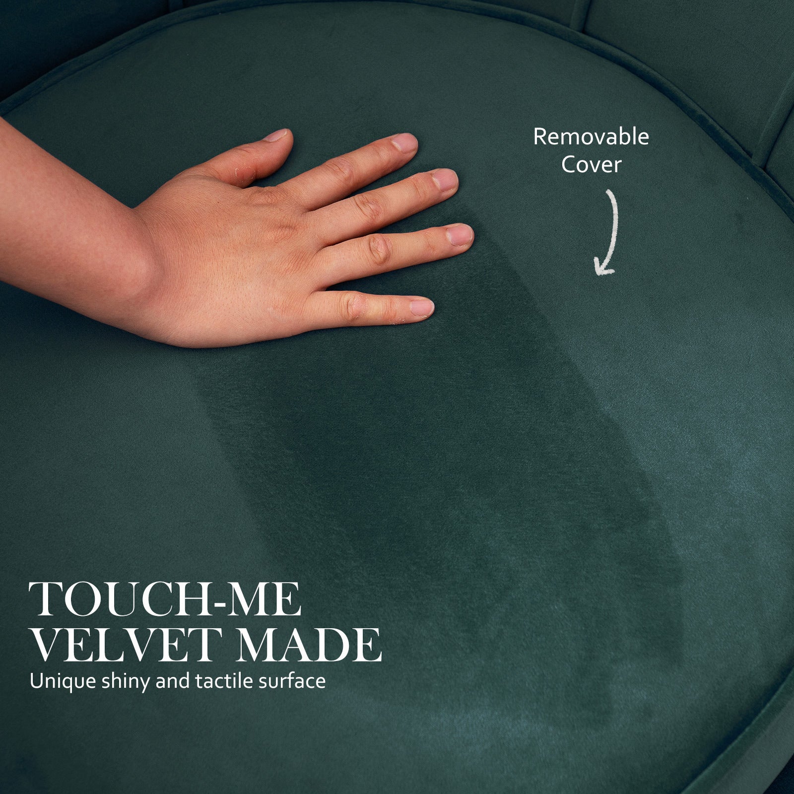 Armchair Padded Lounge Chair Accent Velvet Shell Scallop GREEN 7