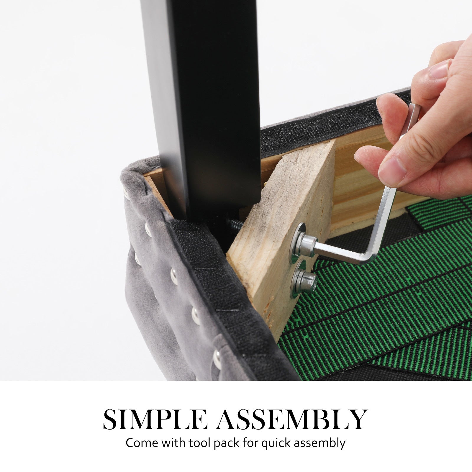 2X French Provincial Dining Chair Ring Studded Velvet Rubberwood Leg LISSE GREY 11