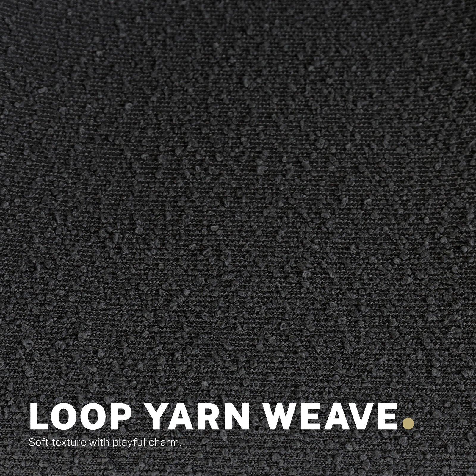 2 Set Office Desk Chair - Loop Yarn Fabric Home Swivel Chair Cut-Out Seat HALO BLACK 9