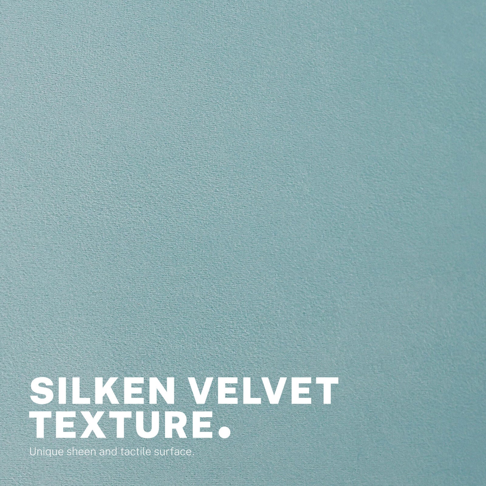 Office Desk Chair - Velvet Home Office Swivel Computer Seat COVE BLUE 8