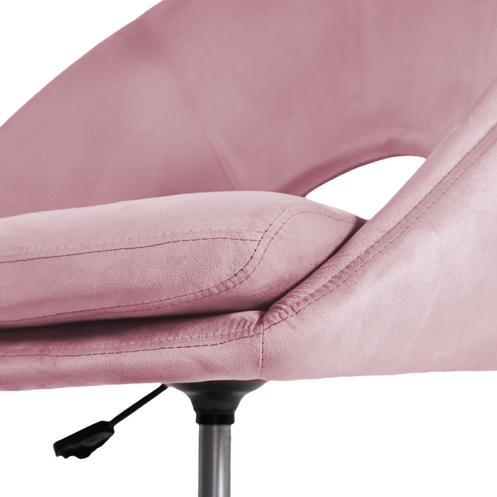 Office Desk Chair - Velvet Home Office Swivel Computer Seat COVE PINK 8