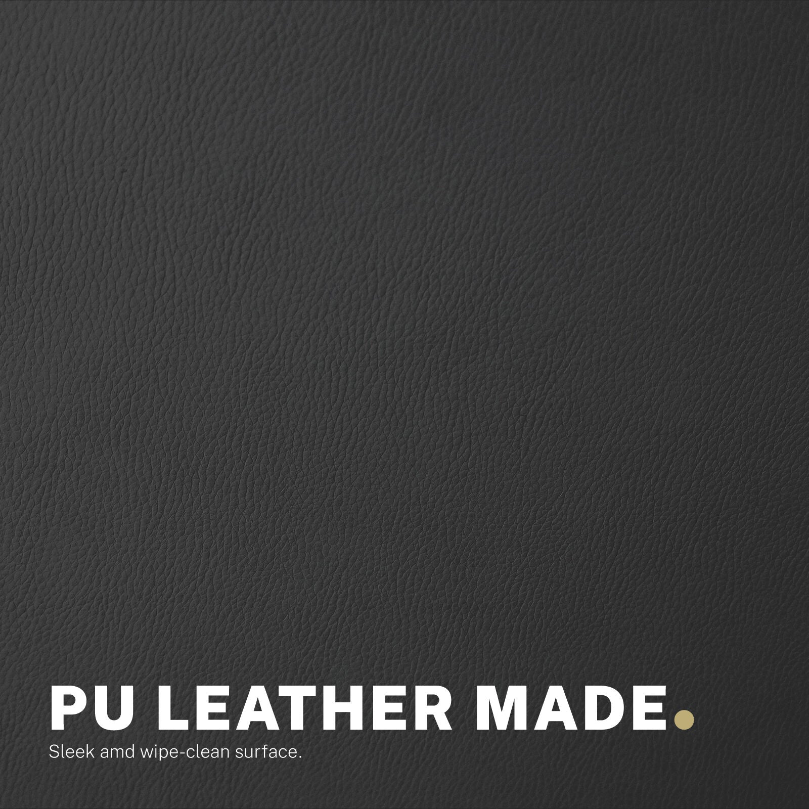 Office Desk Chair - PU Leather Home Office Swivel Chair Computer Seat BLACK 9