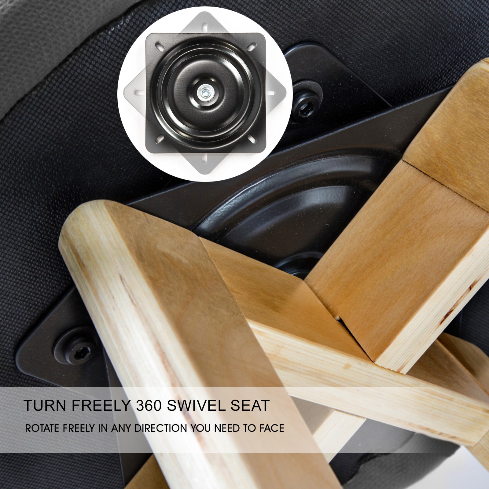 2X Wooden Bar Stool Dining Chair Fabric LEILA 72cm GREY 8