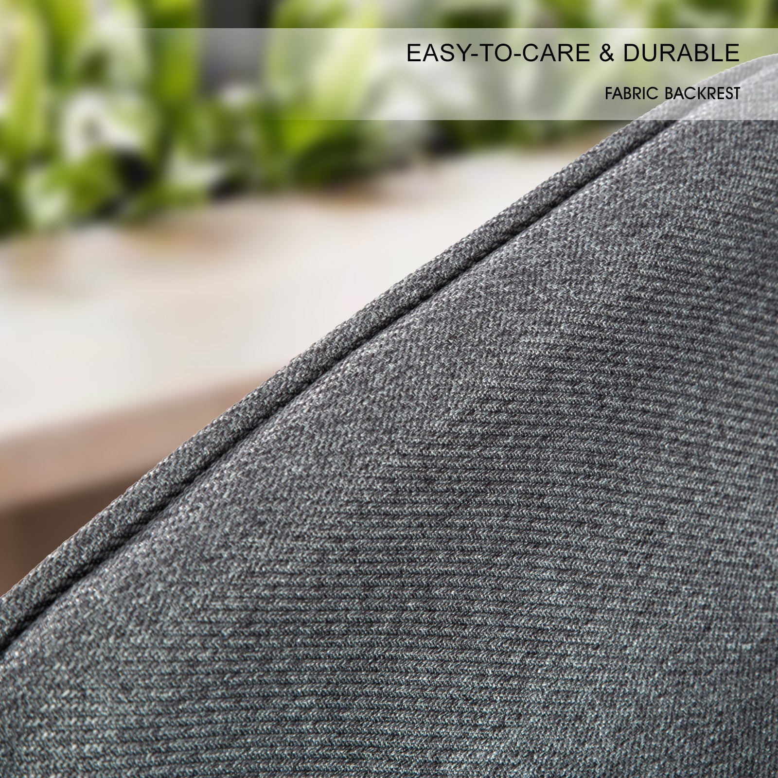 2X Wooden Bar Stool Dining Chair Fabric SOPHIA 74cm GREY 10