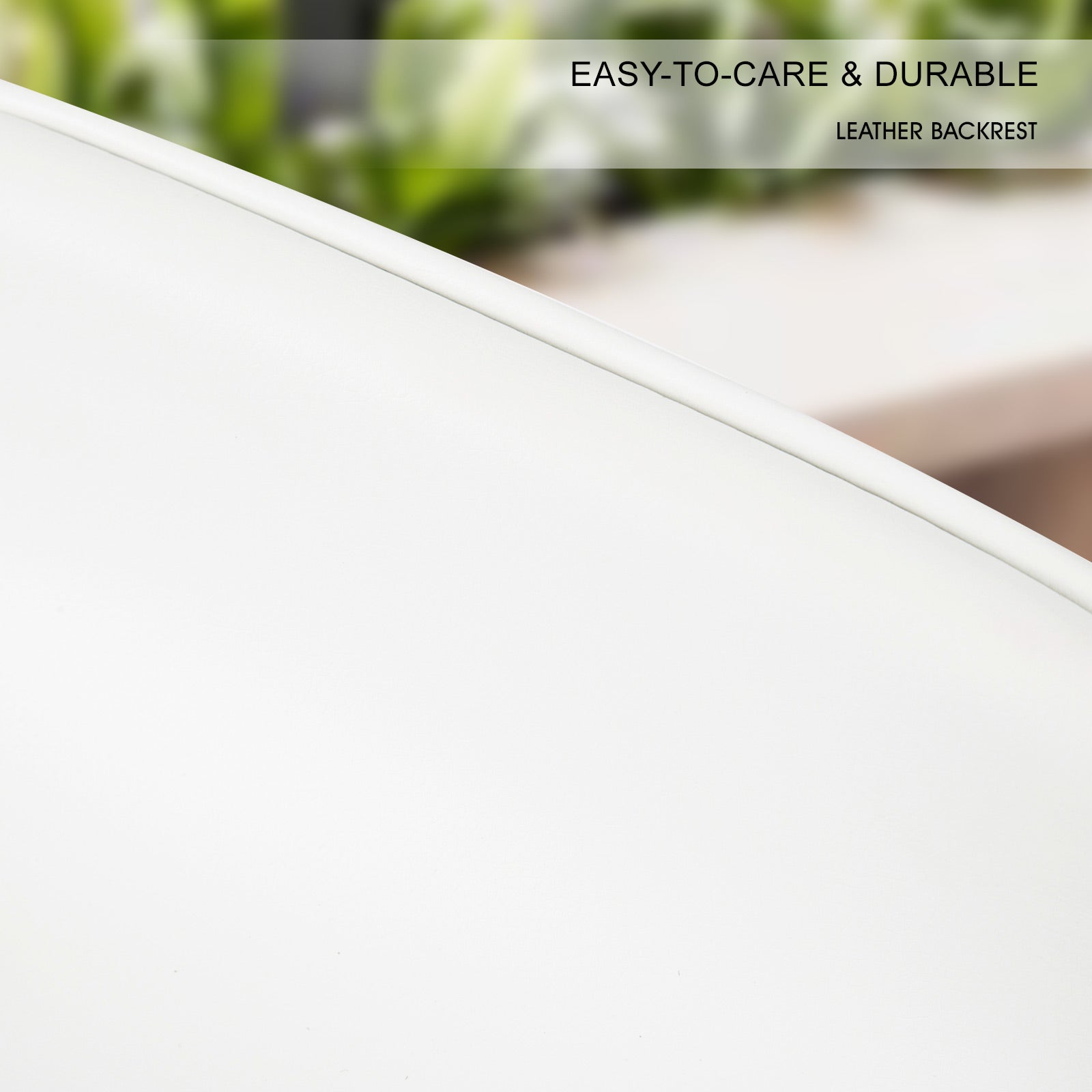 2X Wooden Bar Stool Dining Chair Leather SOPHIA 74cm WHITE 10