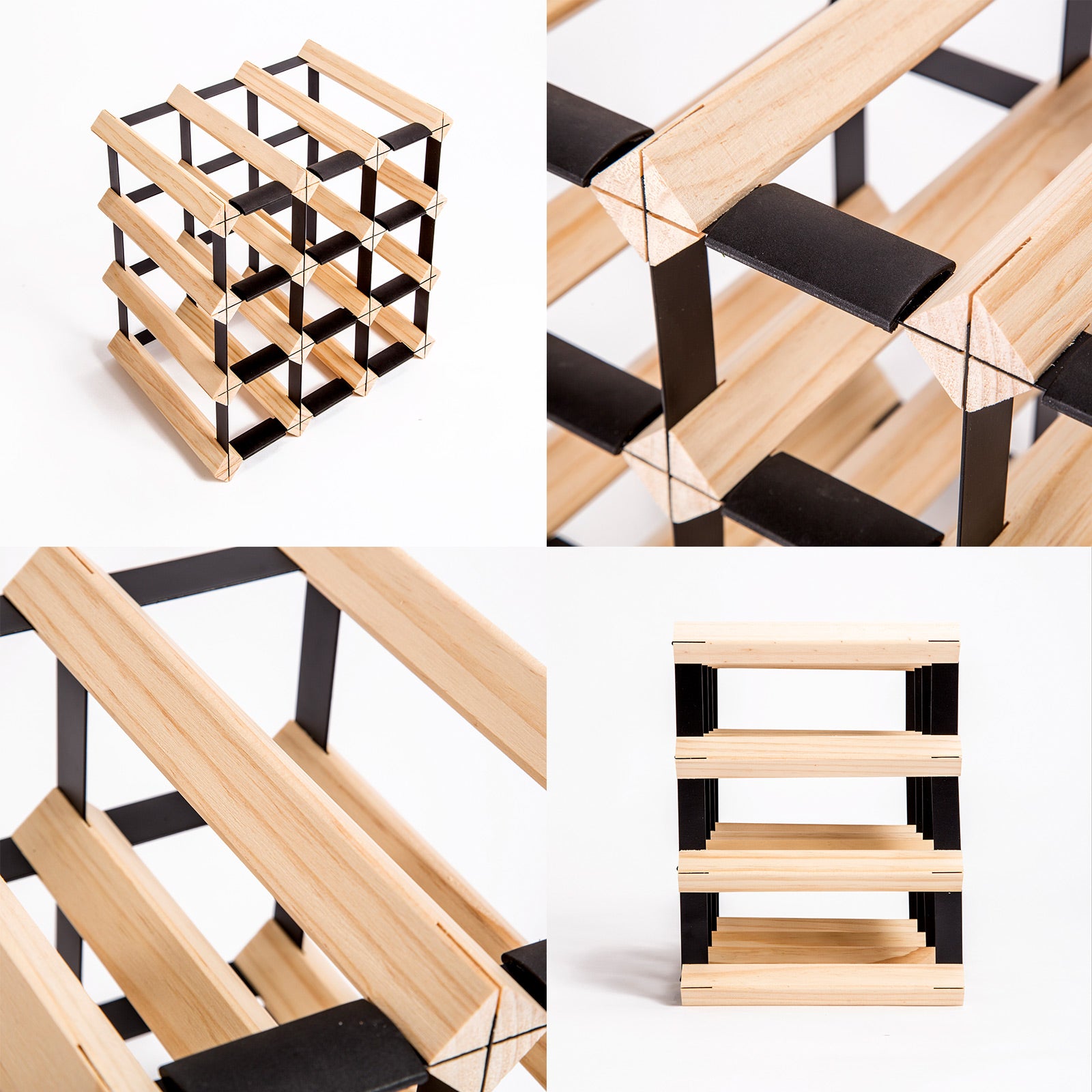 Timber Wine Rack Storage Cellar Organiser 12 Bottle 4