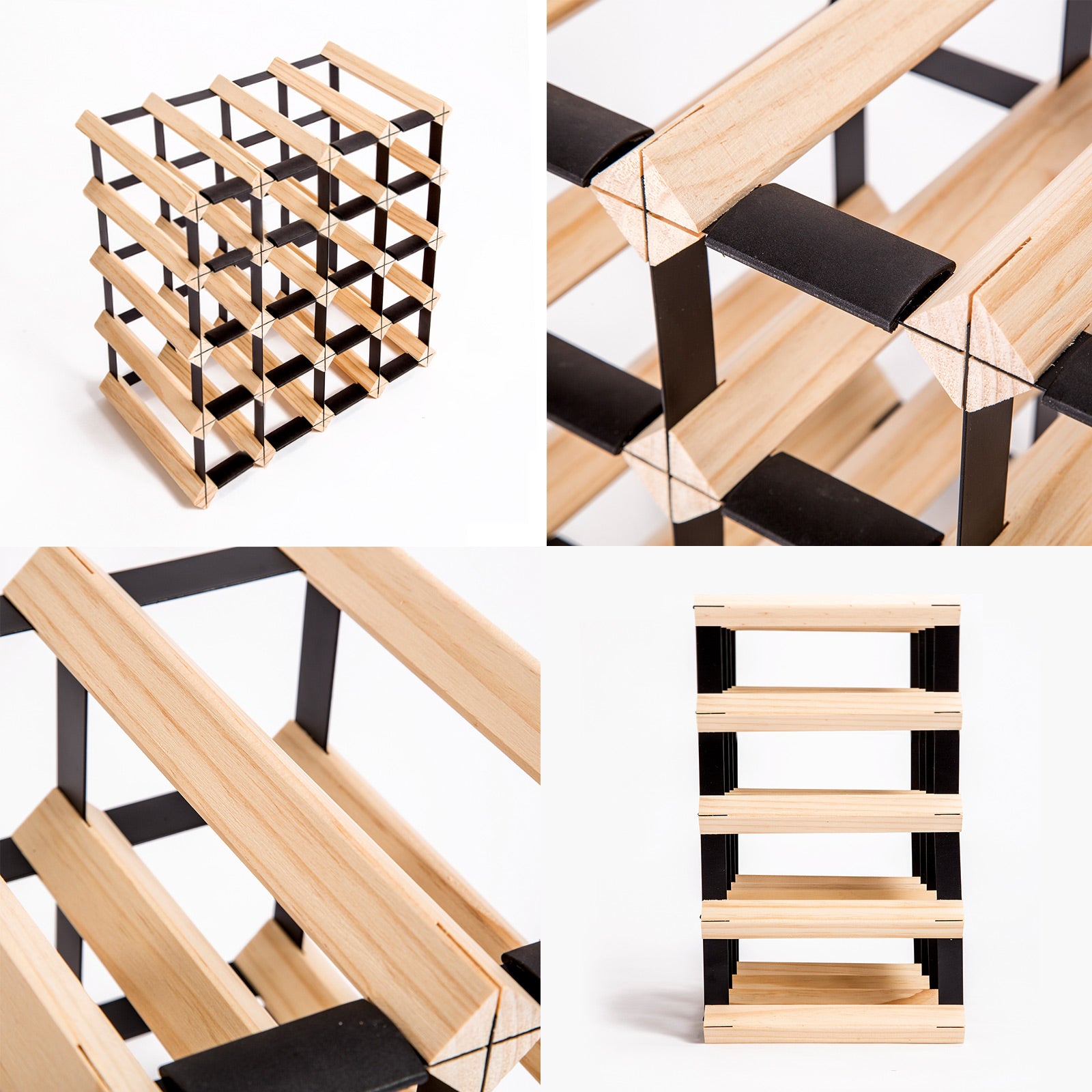 Timber Wine Rack Storage Cellar Organiser 20 Bottle 4