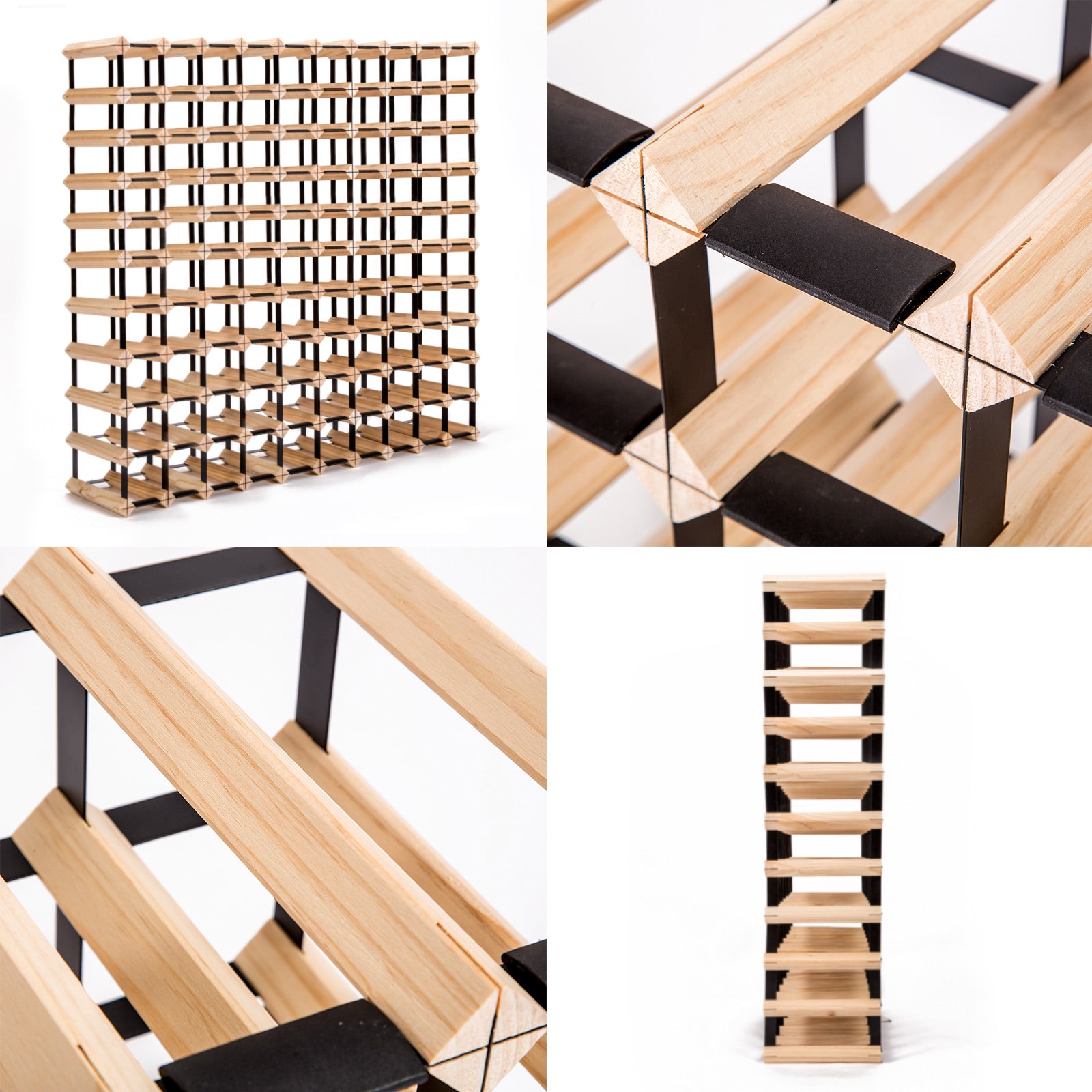 Timber Wine Rack Storage Cellar Organiser 110 Bottle 4
