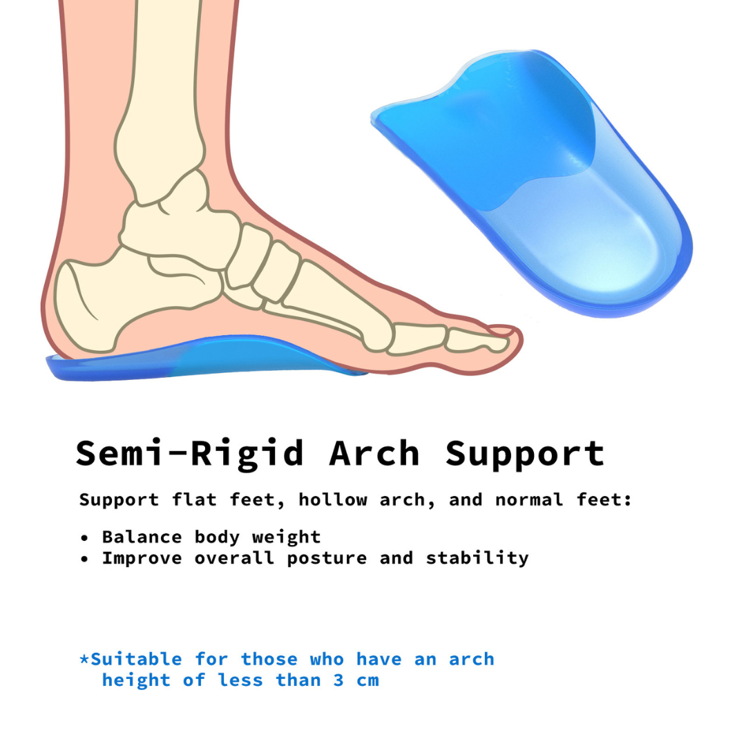 Half Insoles Shoe Inserts M Size Gel Arch Support Foot Pads 4