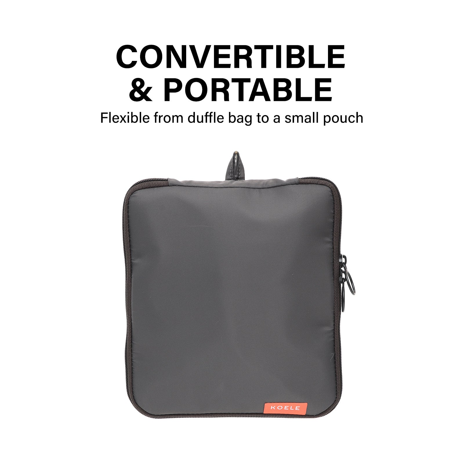 Shopper Bag Travel Duffle Bag Foldable Laptop Luggage Nylon KO-BOSTON KHAKI 7
