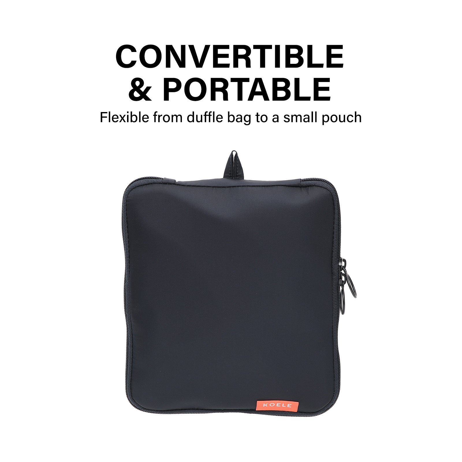 Shopper Bag Travel Duffle Bag Foldable Laptop Luggage Nylon KO-BOSTON NAVY 7