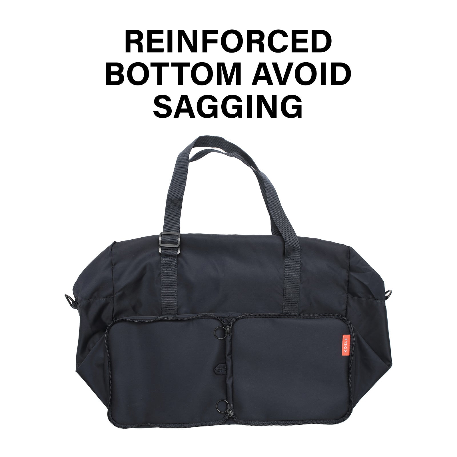 Shopper Bag Travel Duffle Bag Foldable Laptop Luggage Nylon KO-BOSTON NAVY 8