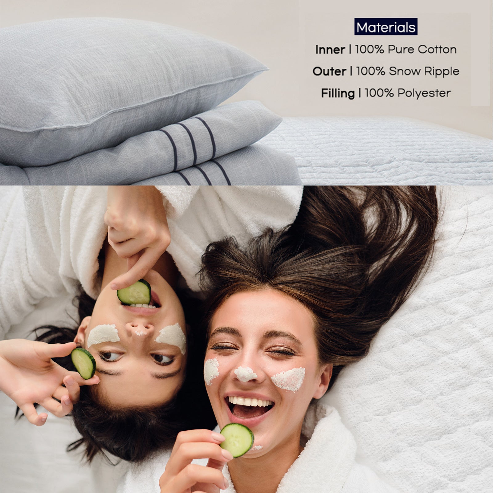 Saesom Flua Snow Comforter Set Queen Cool Quilt Bedspread WHITE 11